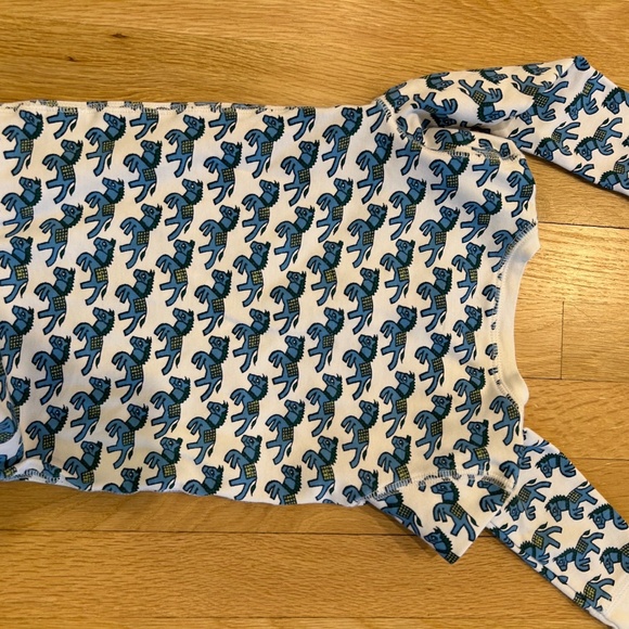 ROLLER RABBIT LIGHTLY USED BLUE HORSE SIZE 6 PAJAMAS - Picture 4 of 5